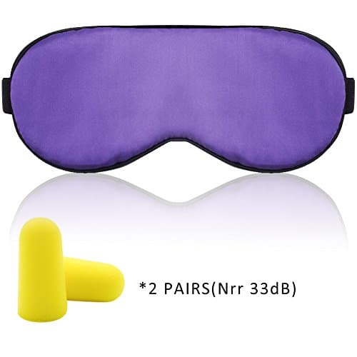Goodsays Silk Sleep Mask Eye Mask ¨C Ultra Comfortable Sleeping Mask & Blindfold for Women/Men/Kids with Free Earplugs
