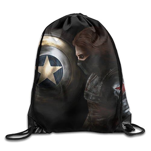 YFLLAY Bucky Barnes The Winter Soldier Drawstring Backpack Sack Bag/Travel Bag