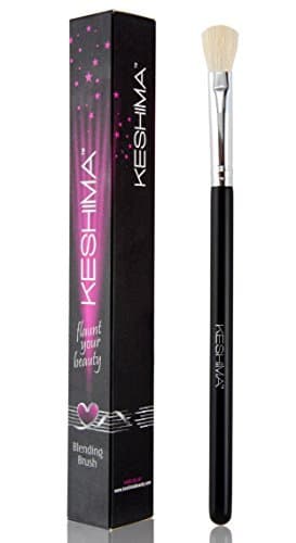 Blending Brush By KESHIMA - Professional Eyeshadow Blender Brush - Best Makeup Brush for Blending Eye Shadow, Softening Harsh Lines by KESHIMA