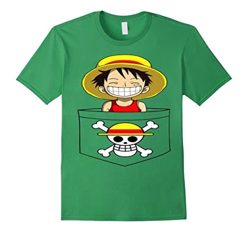 Men's Luffy - One Piece Tshirt XL Grass