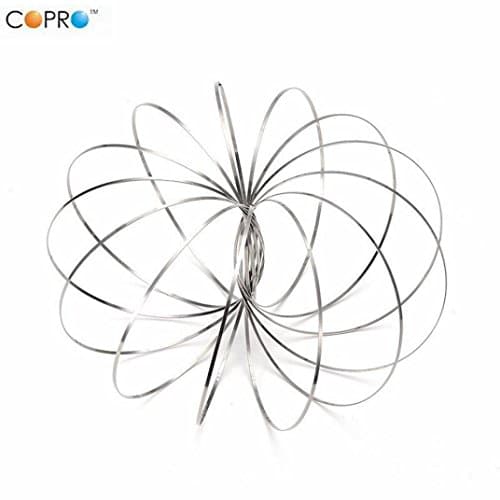 COPRO Magic Steel Flow Rings 3D Shaped The Original Kinetic Spring Toy For Adults Kids Boy And Girls