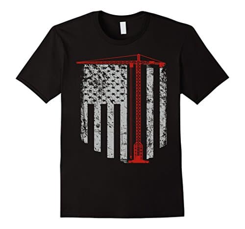 Men's Crane Operators T-Shirt Large Black