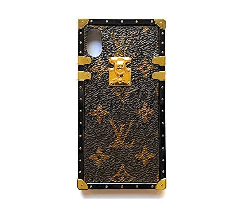 Vintage Trunk Luxury Monogram for iPhone Xs max [6.5'']. Handmade with Premium Silicone. Soft Flexible Anti-Scratch Drop Protection. (ipxsmax.Trunk)