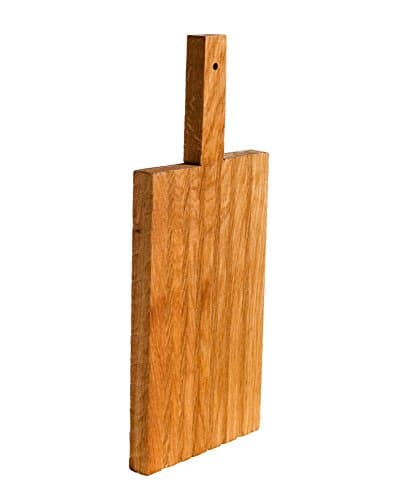 Oak Wood Cutting Board – “Field” Premium Oak Chopping Board and Serving Tray – Eco-Friendly Thick Handmade Kitchenware – Best Quality Chopping Block – Stunning Double Sided Design