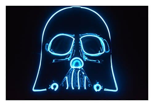 Halloween Mask Darth Vader El Wire Mask (Blue)