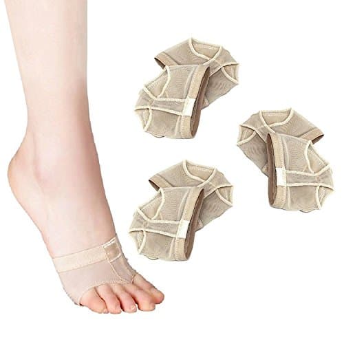 YChoice 3 Pairs of Skin M Code Dance Practice Protection Sleeve Half Foot Insoles