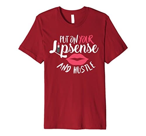 Mens Lipstick Shirt Put On Your Lipsense Make Up Gift T Shirt 2XL Cranberry