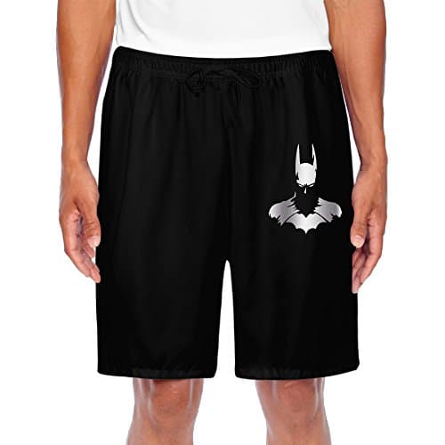Men's Batman Platinum Style Shorts Gym Black