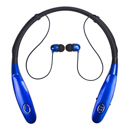 Bluetooth Headphones 14Hr Working Time, Truck Driver Bluetooth Headset, Wireless Magnetic Neckband Earphones, V4.2 Noise Cancelling Earbuds w/ Mic, Compatible with Any Bluetooth Equitments