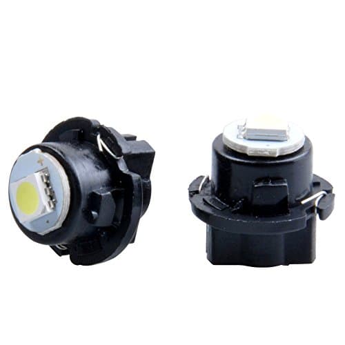 EverBright 20-Pack Blue18MM T6.5 5050 1SMD Max diameter instrument panel lights T10 wire Car air LED Dashboard Bulb lamps auto bulbs white #TA10