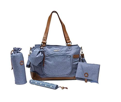mom bag with pacifier holder for bottle jeans