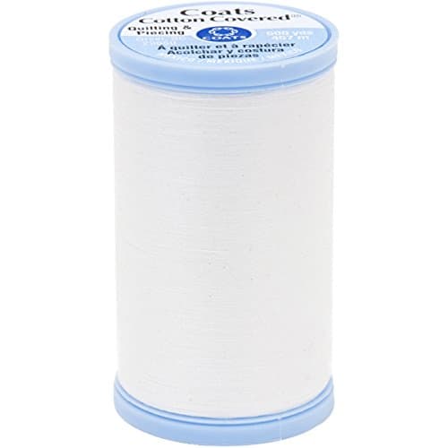 CoatsCotton Covered Quilting and Piecing Thread, 500-Yard, White