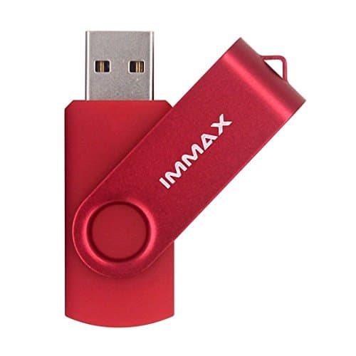 IMMAX 256GB USB 2.0 Flash Drive Memory Stick Fold Storage Thumb Stick Pen Swivel Design (256GB, Red)