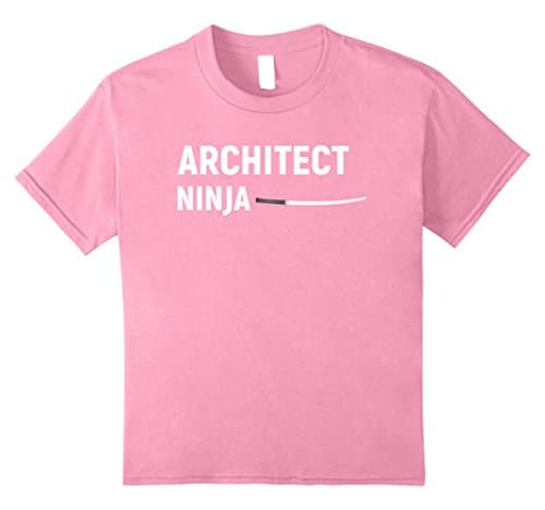 Kids Architect Ninja T-Shirt 8 Pink