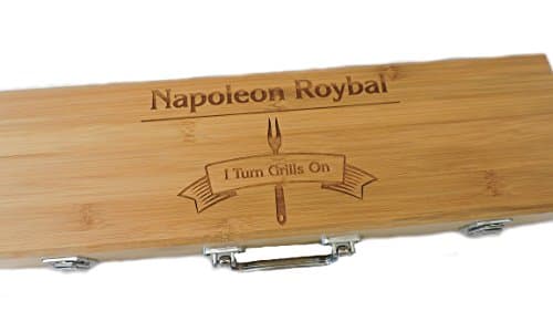 Barbecue Tool Set Personalzed BBQ Gift- Design 2- I Turn Grills On