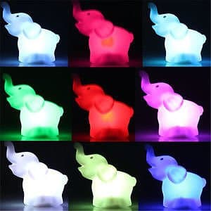 KrisGiftStore Color Changing LED Lamp Night Light Rabbit Animal Shape Home Party Decor Gift 1xPcs Set 65