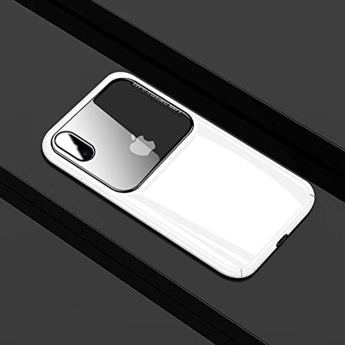 YALTOL iPhone Xs Glass Mirror Phone case Super Soft Protective Cover for IPhoneXS/XR/XS Max Anti-Drop wear Protection Mobile Phone,White,iphonexsMax