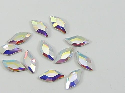 Leaf crystal ab 10mm x 5 mm 12pc $13