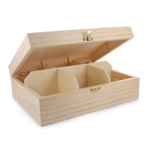 La Fourmi Teabag Box 6 Sections 205x160x75mm