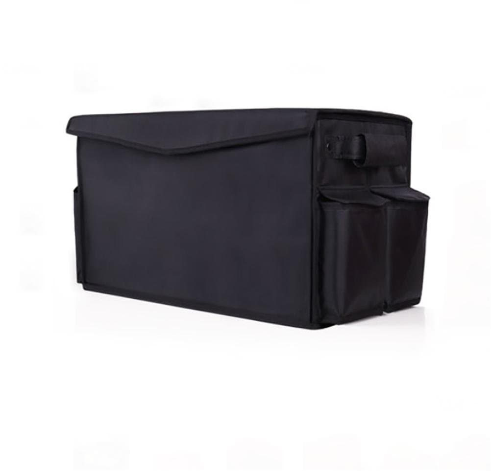 TOCHENG Auto Car SUV Trunk Storage Collapsible Folding cargo Organizer Multipurpose Foldable Cargo Storage Container Box Bag Case with Cover, Great for Travel Vocation Trip Camping, black