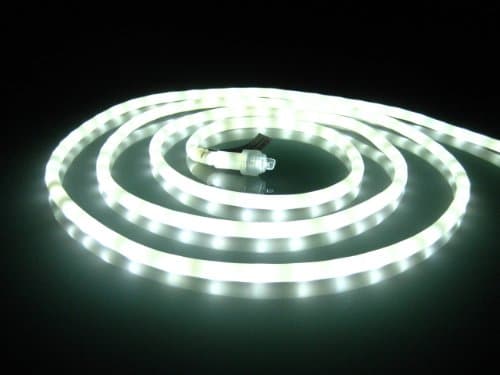50Ft Rope Lights; Pearl White LED Rope Light Kit; 1.0" LED Spacing; Christmas Lighting; outdoor rope lighting