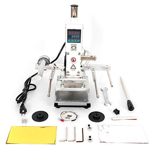 Hot Foil Stamping Machine,Automatic Hot Foil Stamping Machine Leather Craft Press Embossing for PVC Leather PU and Paper Stamping USA Stock