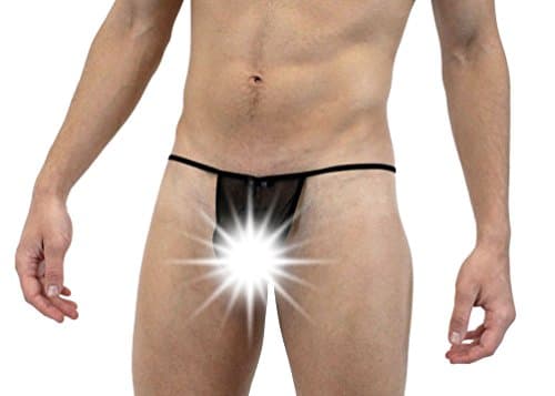 Neptio Men's Fishnet G-string, Neo Mesh Men's Stretch Net G-String Underwear