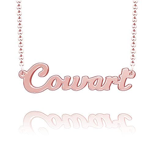 Infinite Memories Name Necklace Personalized Custom Made Sterling Silver Pendant Gift for Women