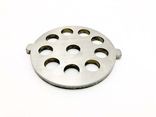 Berucci Stainless Steel 9 Hole Meat Grinder Plate Disc Blade for FGA KitchenAid Mixer Attachment 5/16" Hole for Large Burger Grind