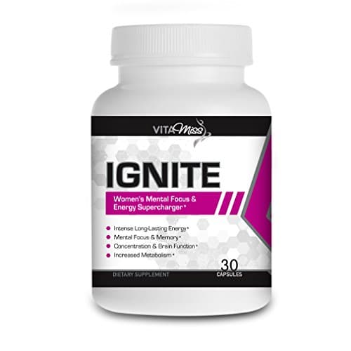 Vitamiss Ignite – Intense Energy Enhancer and Pre-Workout Supports Cognitive Function and Enhances Energy, Mood, Muscle Endurance, and Reduces Fatigue!