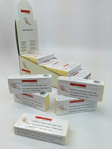 Perfect Feet Pumice Buffing Pad Sponge Scrub Bar Block for Removing Callus & Smoothing Dry Skin (Small, Quantity: 24 Pieces)