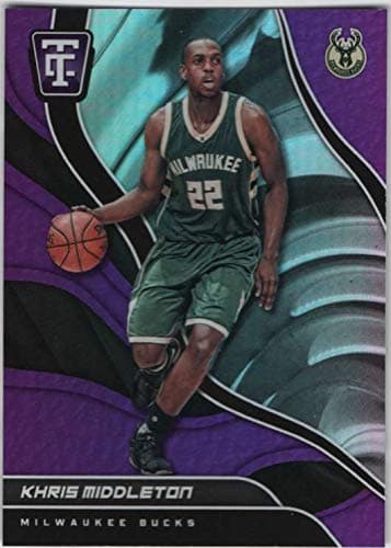 2017-18 Panini Totally Certified Purple Parallel #53 Khris Middleton Bucks