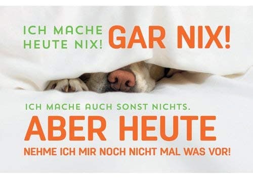 Fun Magnetic 8,5x5,5 cm + + + By Modern Times/I Don't Do Today. + + + Modern Time© Photo: Freischnauze/fotolia. com