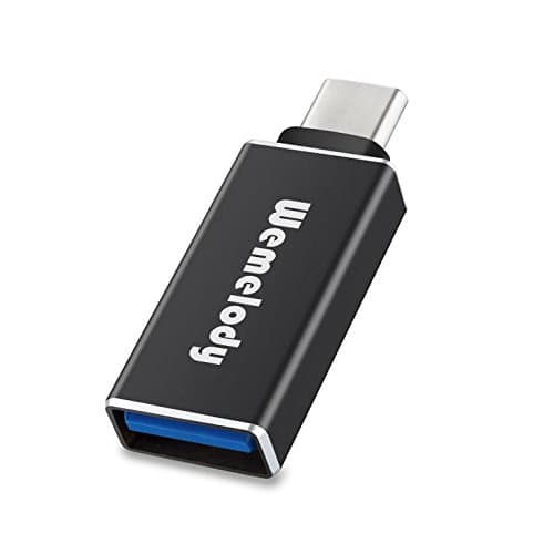 Wemelody USB 3.1 Type C Male to USB 3.0 2.0 Type A Female OTG Adapter Hub Data Converter Connector Super Speed 5Gbps for All Type-C Supported Devices -Black