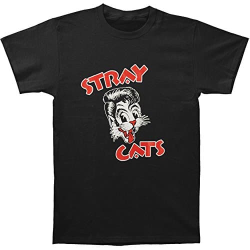 Stray Cats-Cat Head Logo T-Shirt Size M