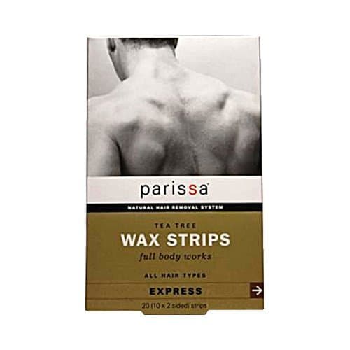 Parissa PARISSA WAX STRIPS,MEN,TEA TREE, 20 CT