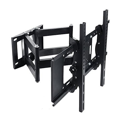 HenxlcoDual Arm Articulating Full Motion Tilt TV Wall Mount Swivel Bracket for Most 32 37 40 42 46 47 50 52 55 65", Some up to 70" Flat Screen Panel Plasma LCD LED TV with VESA up to 600x 400mm