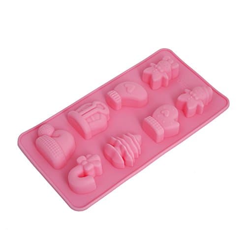 Crazy Egg Reusable Silicone Mold for Cake, Chocolate, Jelly , Candy and Ice cubes (1, Pink)