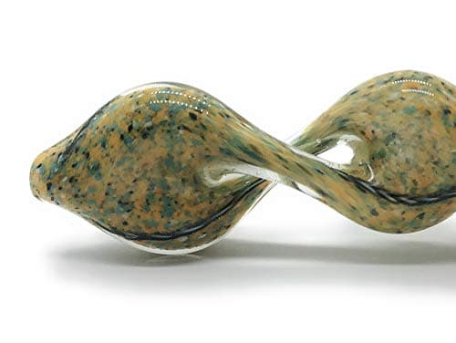 MC PRO 4.5" Handmade Unique Stained Glass Art Collection Very Great Air Flow (Yellow-Green)