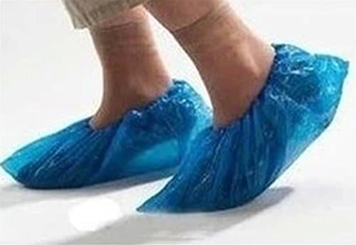 HAKSTARRR Disposable Shoe Covers, 100-Pack ,50 Pairs,Blue