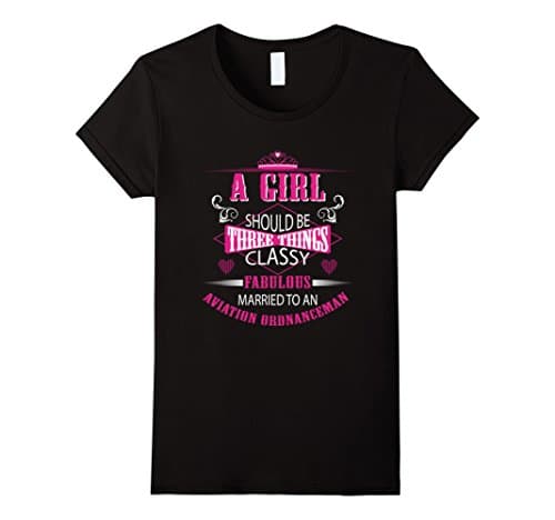 Women's A Girl Should Be Three Things Classy Fabulous And Married To Large Black