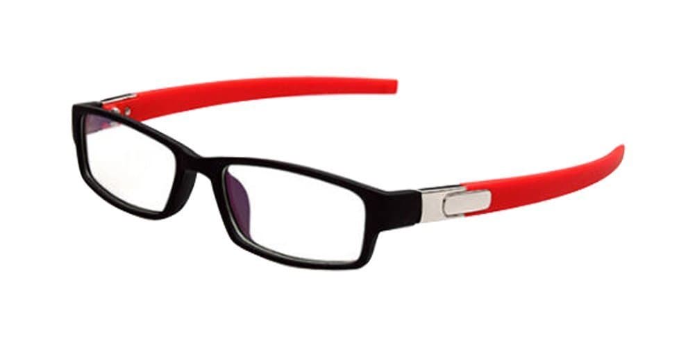 Black Red New Sport Eyeglass Frames Eyewear Clear lens Plain computer Glasses Spectacles