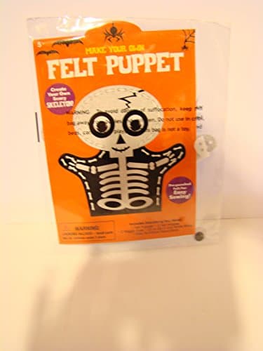 Harvest/Fall/Halloween - Skeleton Felt Make Your Own Puppet
