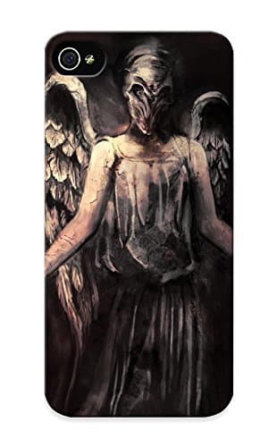 New Style Summerlemond Hard Case Cover For Iphone 5/5s- Doctor Who The Silence Angels Dark Fallen Wings Fantasy Evil Scary Spooky Creepy Horror Fantasy Mask Art