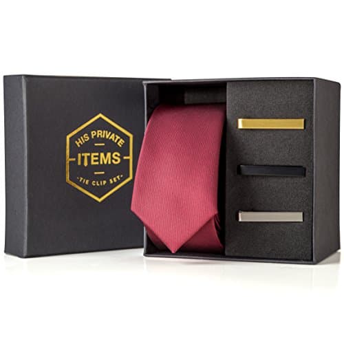 Skinny Tie 2" - Thin Necktie Clip Set 1.5" - 3 pcs