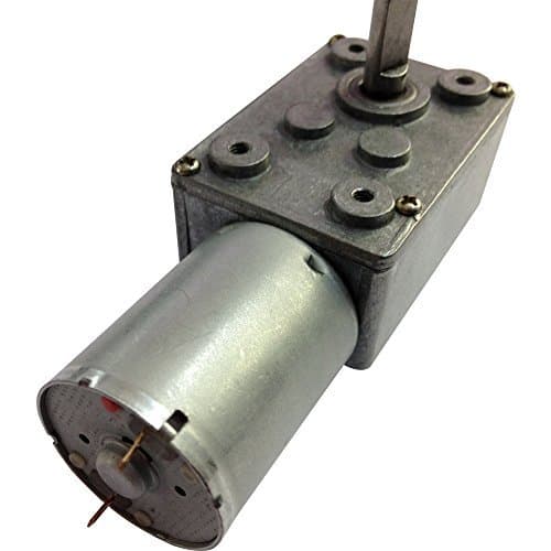 Tsiny 12 V Reversible Electrical DC Worm Gear Worm Gear Motor Low Speed 2 RPM for Drive Replacement Parts by DC