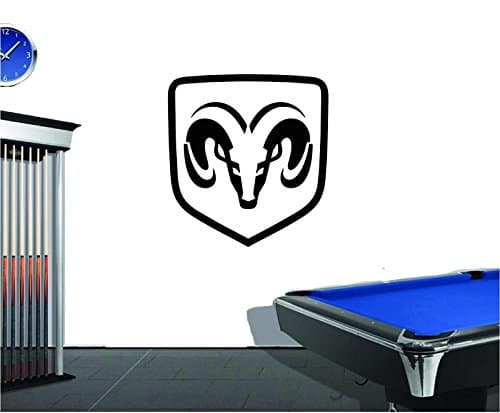 Dodge Ram Logo Inspired Garage or Home Man Cave Wall Decor Decal Vinyl Sticker