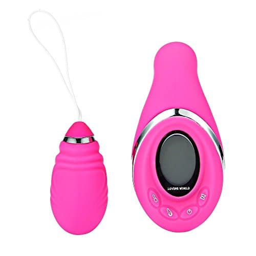KHYU2H Loving World Remote Control Vibrant Egg Multispeed Vibration Rechargeable Silicone for Women