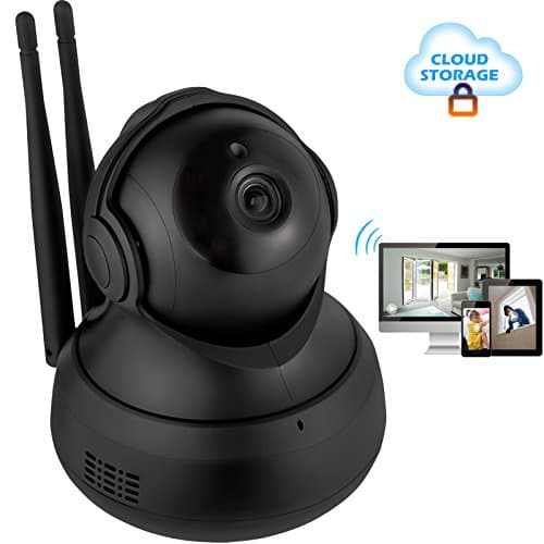Mbangde Dome Camera Pan / Tilt / Zoom Wireless IP Indoor Security Surveillance System 720P HD Night Vision, Remote Monitor with iOS, Android App - Cloud Service Available