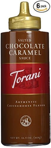 Torani Salted Chocolate Caramel Sauce, 16.5 oz (2 pack)